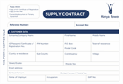 Supply contract form